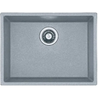 Гранитная мойка Quadro 53x46 Grey Metallic