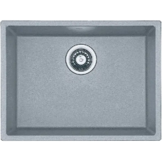 Гранитная мойка Quadro 53x46 Grey Metallic