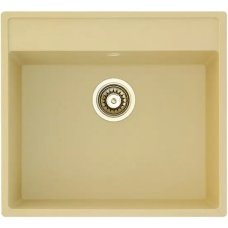 Гранитная мойка Quadro 56x51 Cream