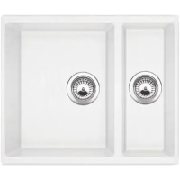 Гранітна мийка Quadro 56x46x15 Alpine White