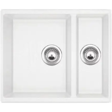 Гранитная мойка Quadro 56x46x15 Alpine White