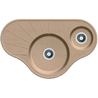 Гранитная мойка Arc 94x58x15 Beige