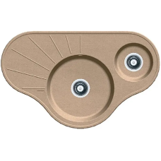 Гранитная мойка Arc 94x58x15 Beige