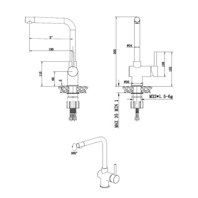 Кухонний змішувач FKM 45 SS Titanium