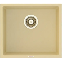 Гранитная мойка Quadro 45x40 Cream