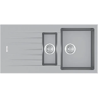Гранитная мойка Classic 100x50x15 Grey Metallic