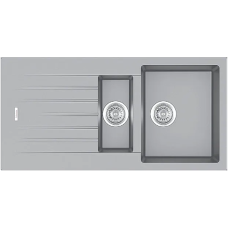 Гранитная мойка Classic 100x50x15 Grey Metallic
