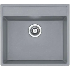 Гранитная мойка Quadro 56x51 Grey Metallic