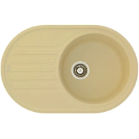 Гранитная мойка Arc 77x50 Cream