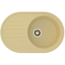 Гранитная мойка Arc 77x50 Cream