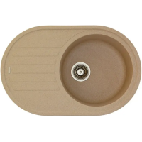 Гранитная мойка Arc 77x50 Beige