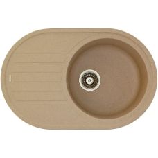 Гранитная мойка Arc 77x50 Beige