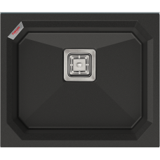 Гранитная мойка Crystal 53x46 Antracit