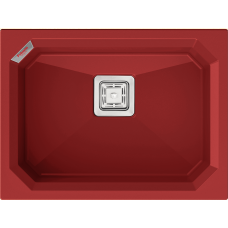 Гранитная мойка Crystal 61x46 Rouge