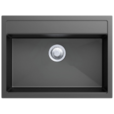 Гранитная мойка Quadro 61x51 Titanium