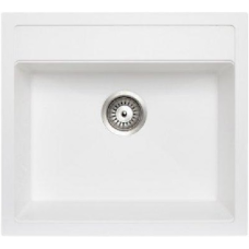 Гранитная мойка Quadro 56x51 Alpine White