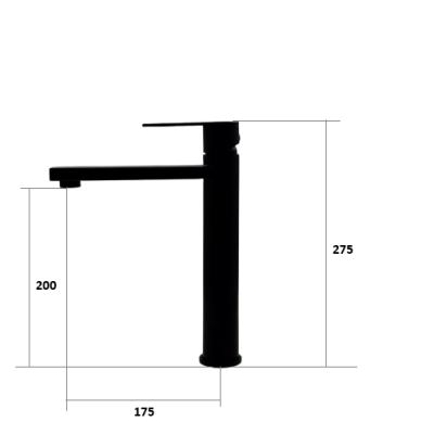 Змішувач для раковини Alvi 30201 Black