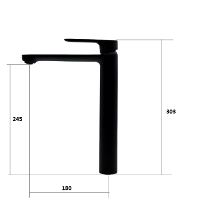 Смеситель для раковины Modena 10202 Graphite