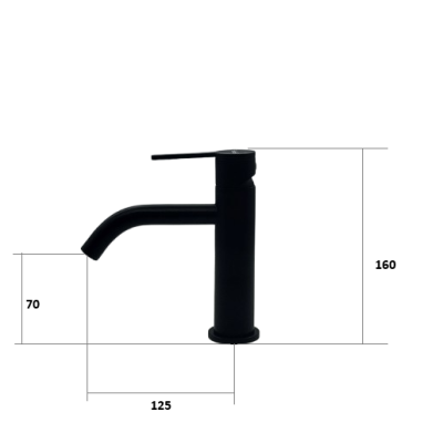 Смеситель для раковины Nuova 50101 Black