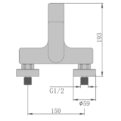 Смеситель для ванной Teano 20402 Graphite